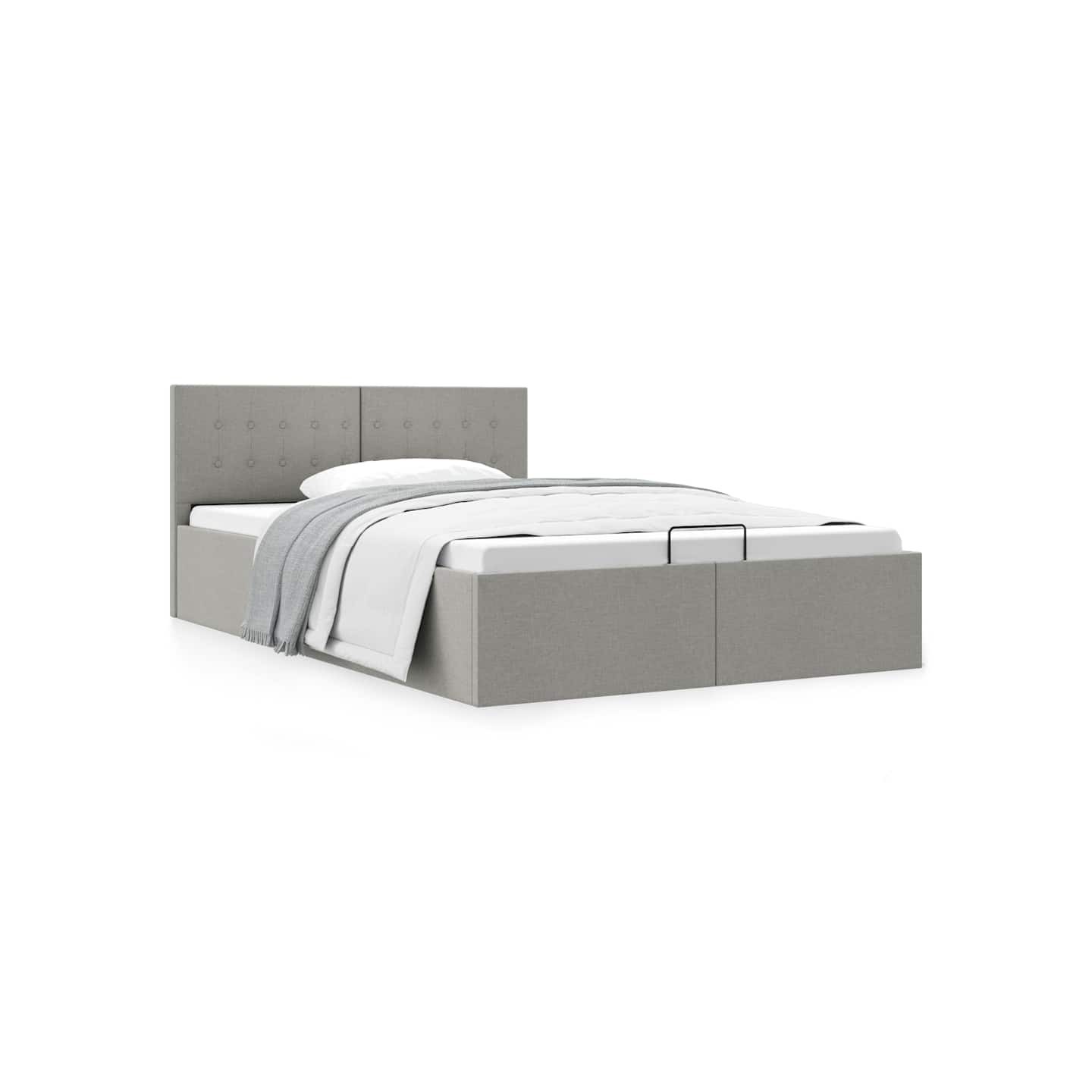 Cadre de lit à rangement hydraulique sans matelas 140x200 cm