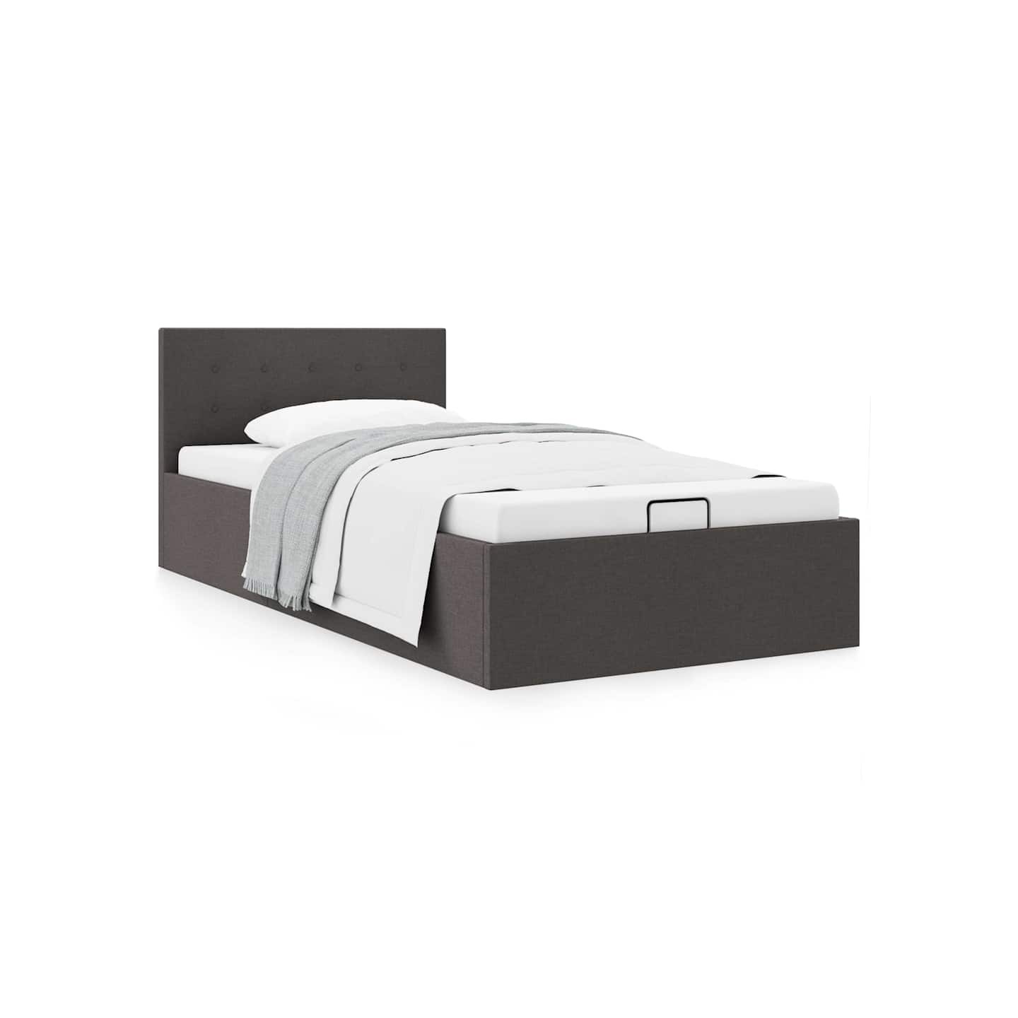 Cadre de lit à rangement hydraulique sans matelas 100x200 cm