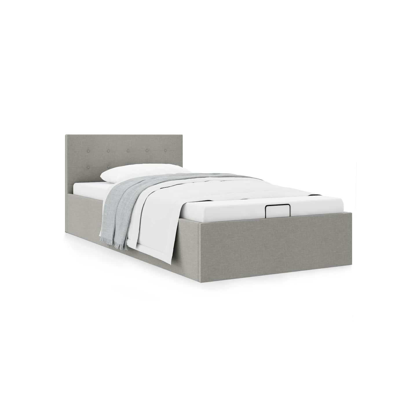 Cadre de lit à rangement hydraulique sans matelas 90x200 cm
