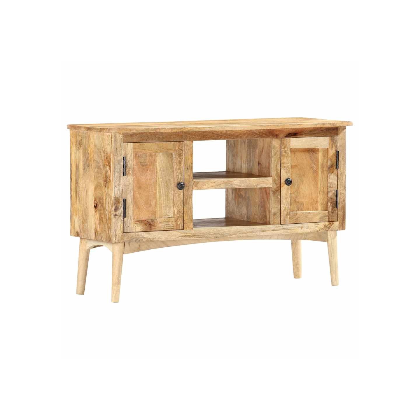Buffet 100x35x60 cm Bois de manguier massif
