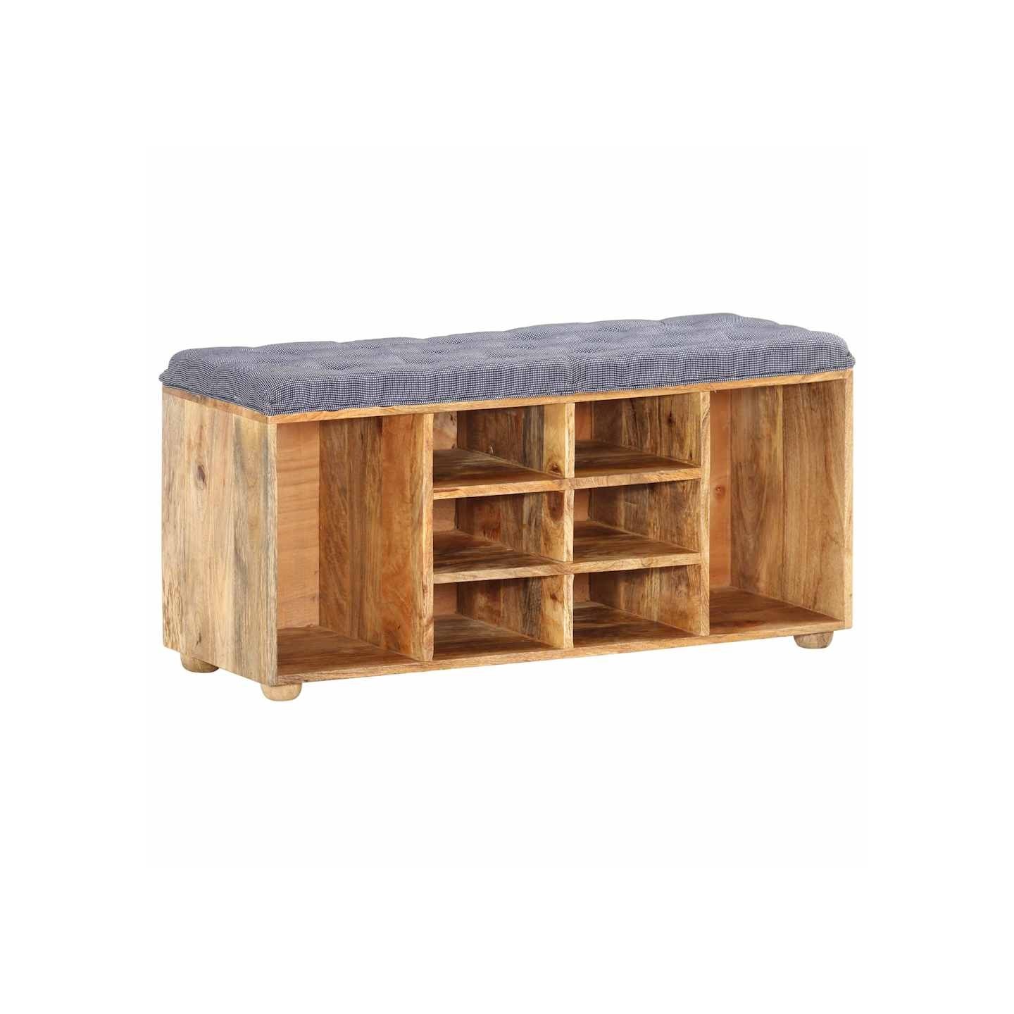 Banc d'entrée 100x35x47 cm Bois de manguier solide