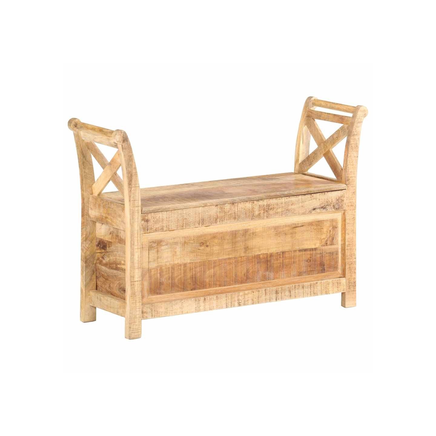 Banc d'entrée 103x33x72 cm Bois de manguier solide