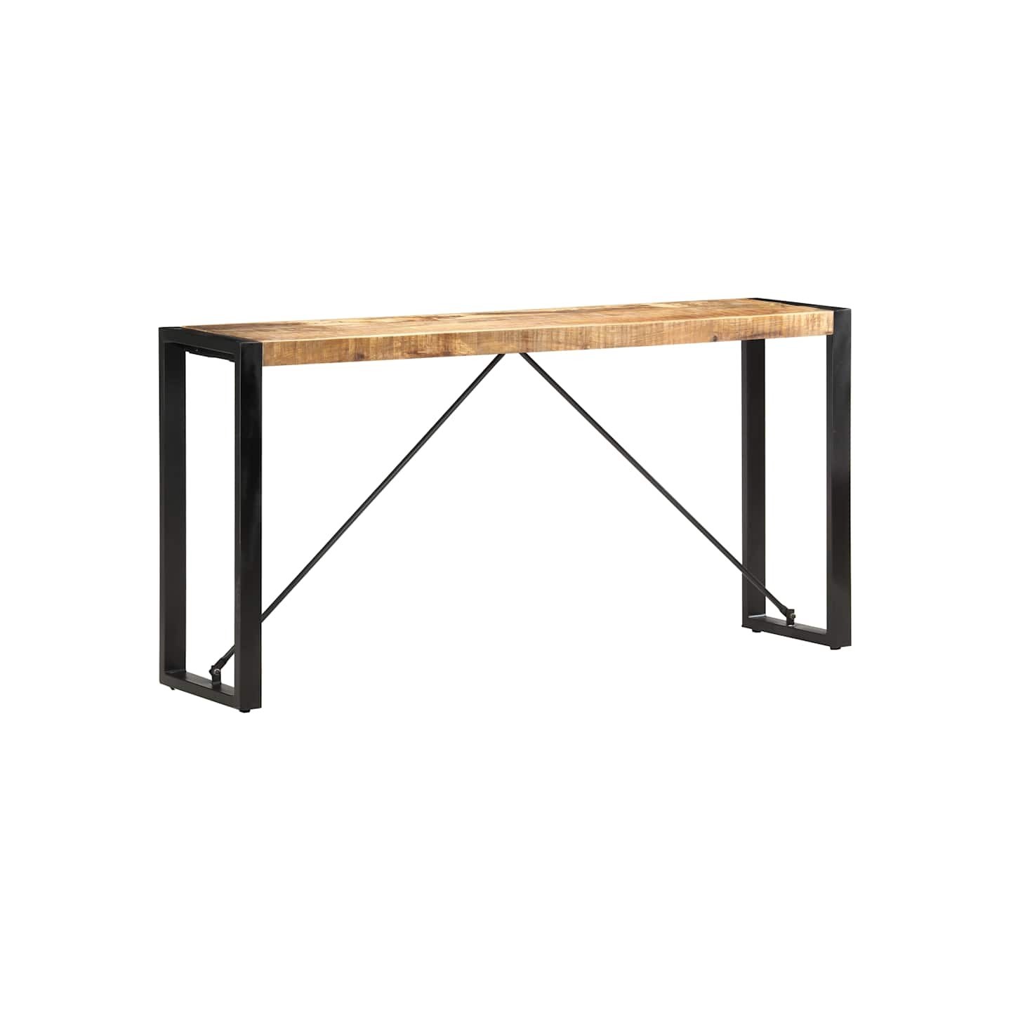 Table console 150x35x76 cm Bois de manguier massif