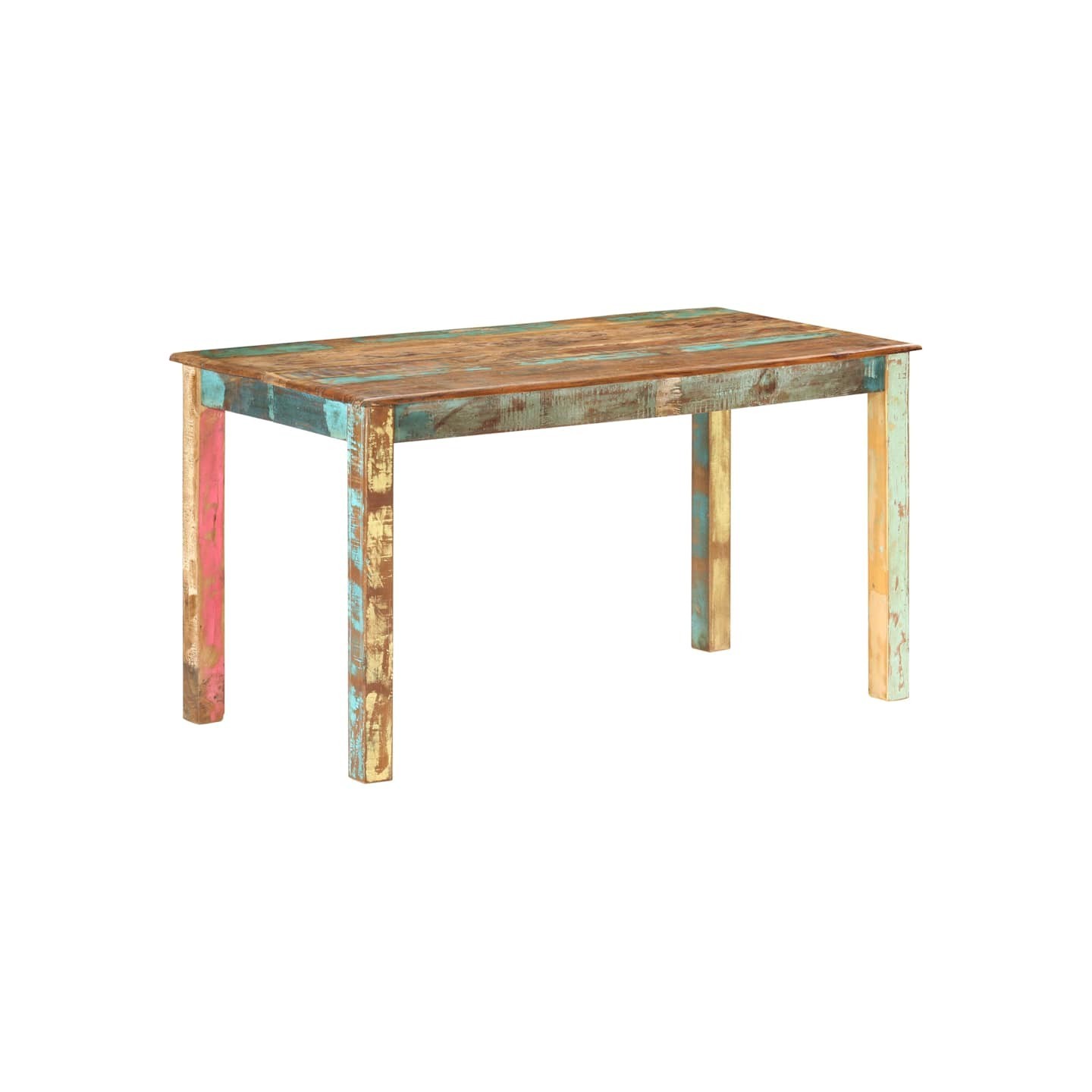 Table de salle à manger Bois de récupération solide 140x70x76cm