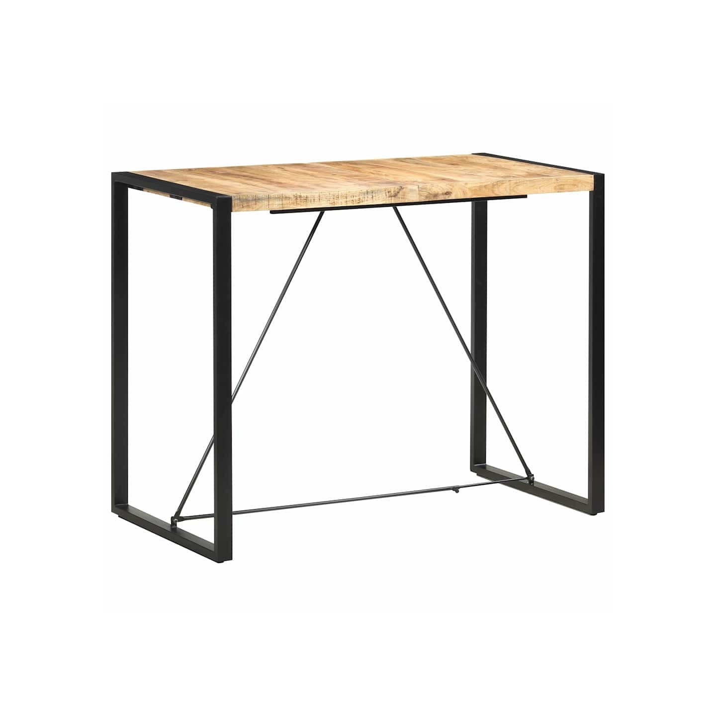 Table de bar 140x70x110 cm Bois de manguier massif