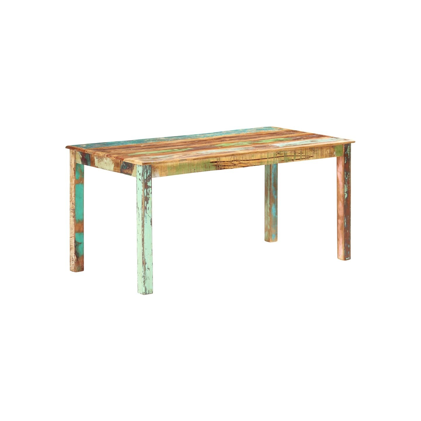 Table de salle à manger Bois de récupération solide 160x80x76cm