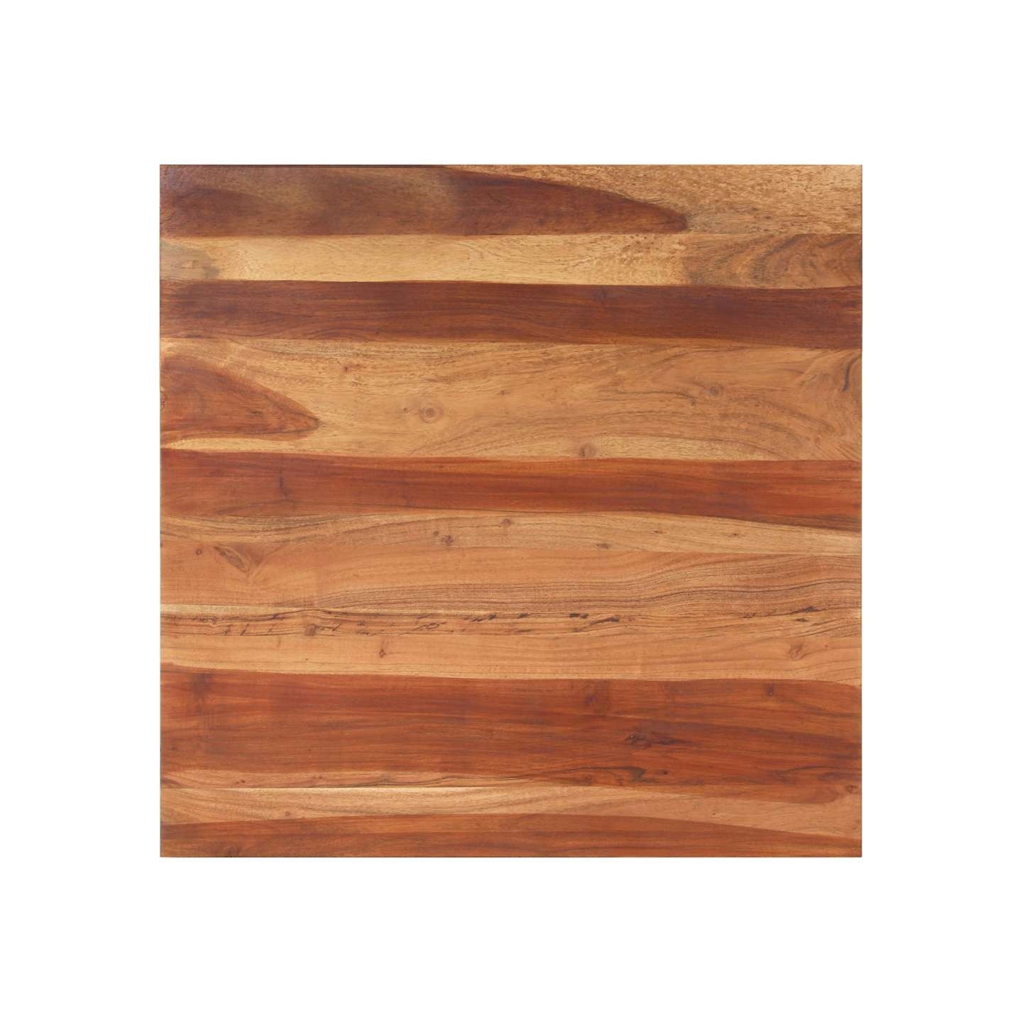 Dessus de table bois massif d'acacia 15-16 mm 80x80 cm