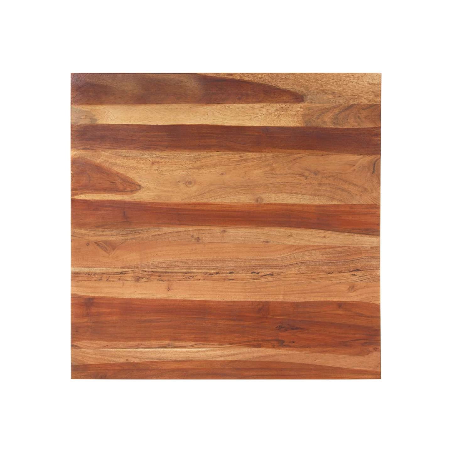 Dessus de table bois massif d'acacia 25-27 mm 80x80 cm