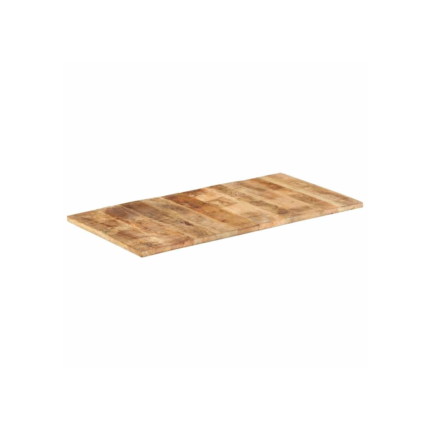 Dessus de table bois de manguier solide 25-27 mm 120x60 cm