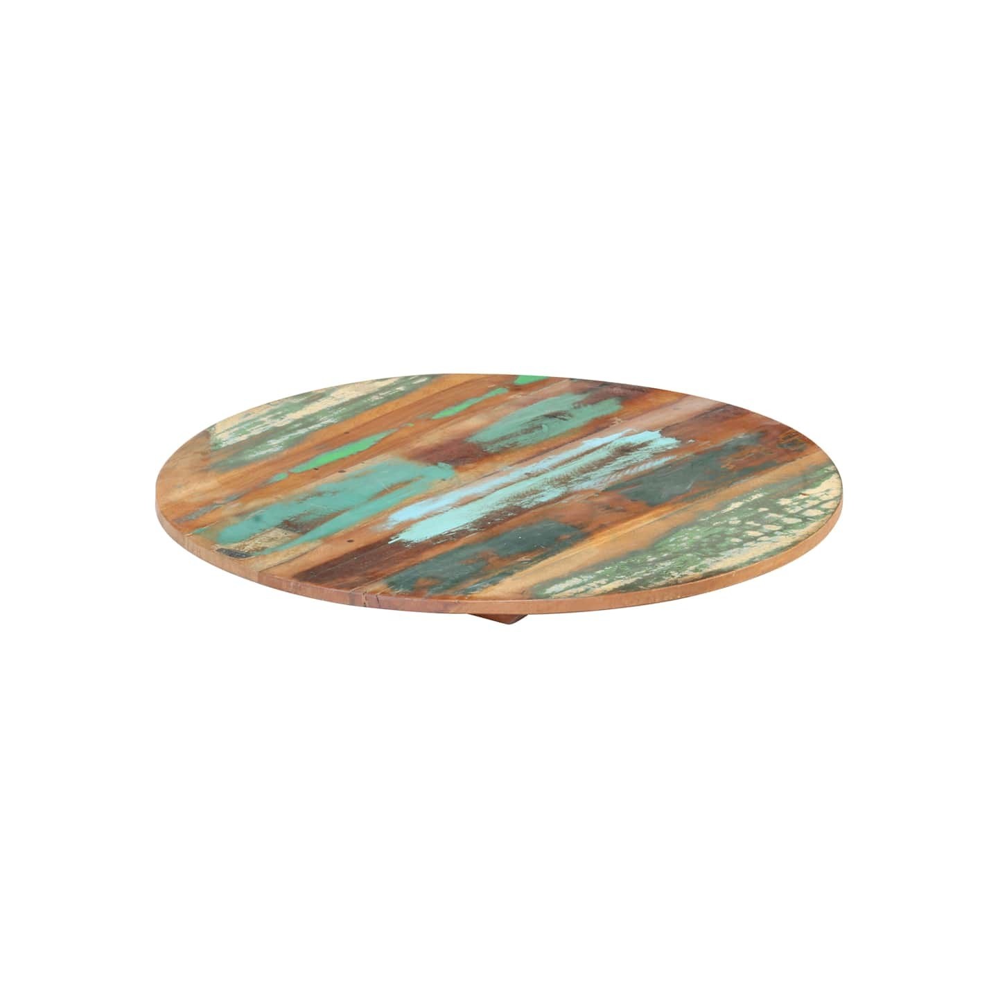 Dessus de table rond 40 cm 15-16 mm Bois de récupération