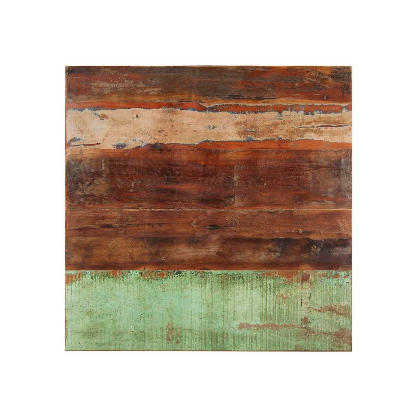 Dessus de table carré 80x80 cm 15-16 mm Bois de récupération