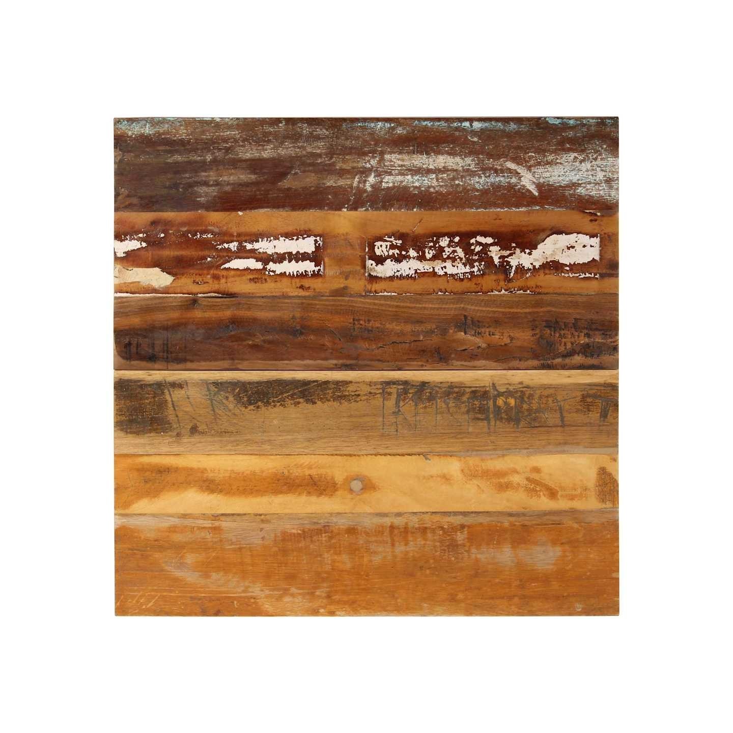 Dessus de table carré 70x70 cm 15-16 mm Bois de récupération