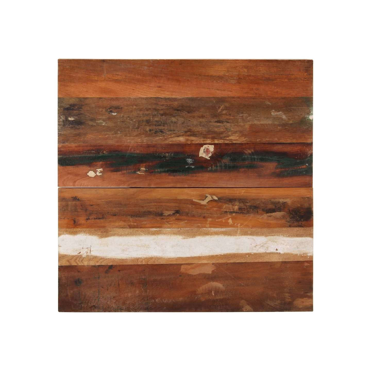 Dessus de table carré 70x70 cm 25-27 mm Bois de récupération