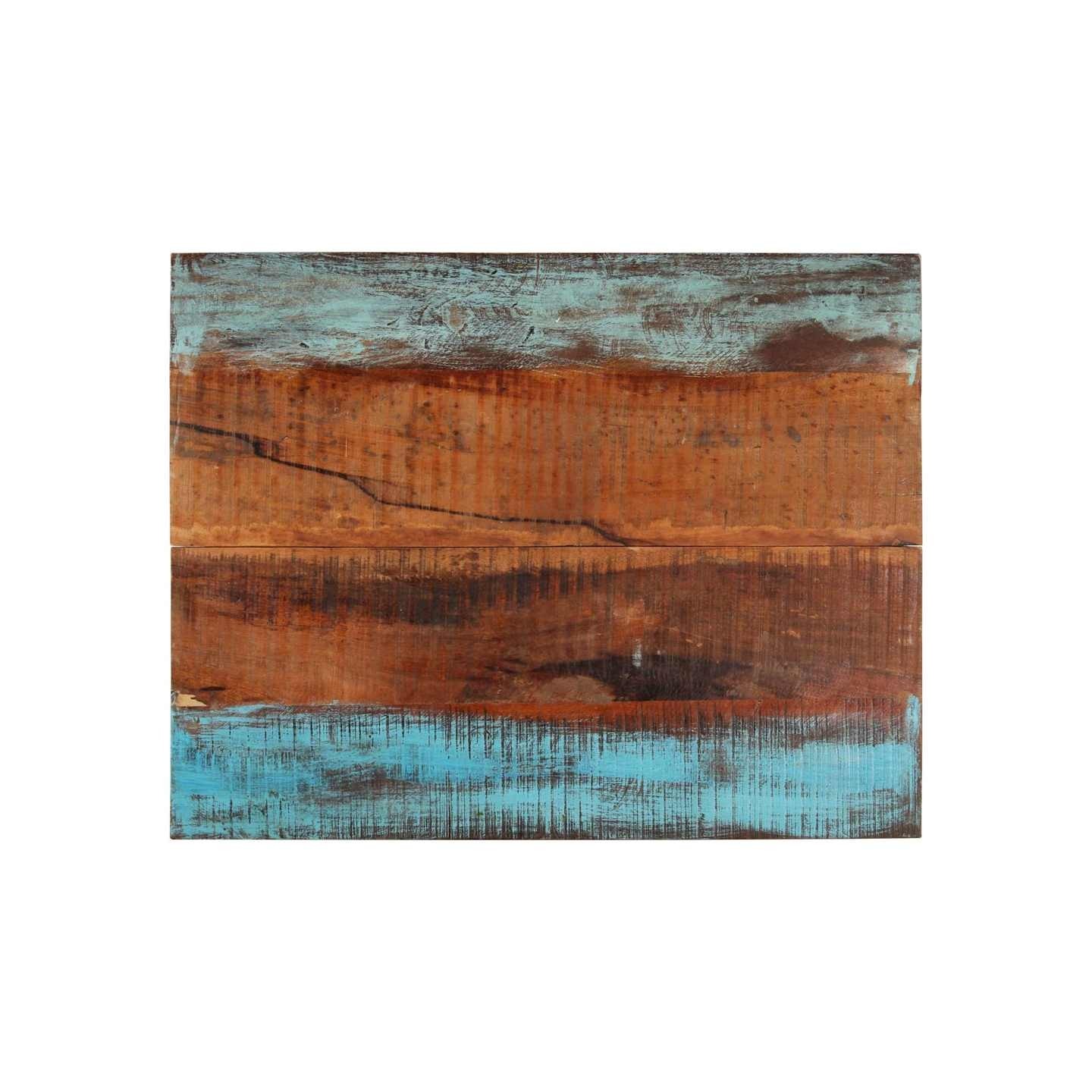 Dessus de table rectangulaire 70x90 cm 25-27 mm Bois récupéré