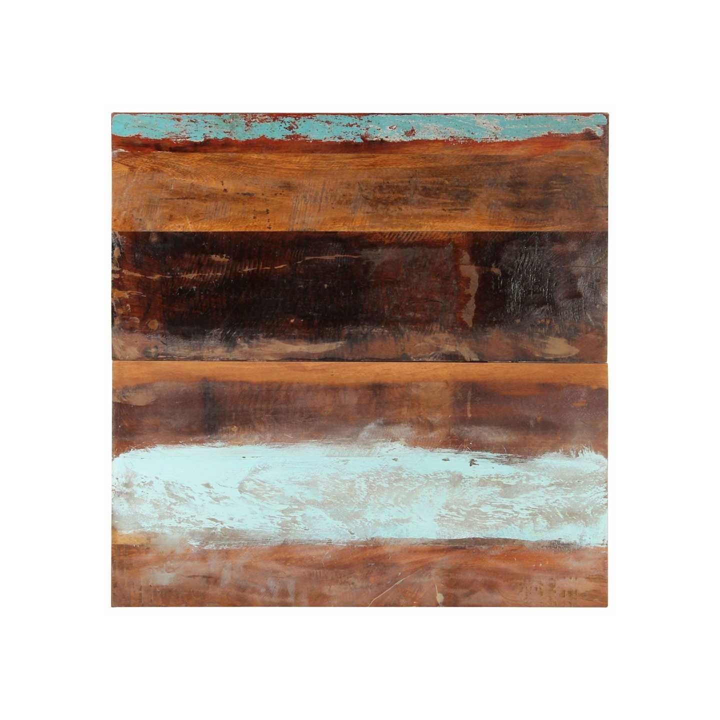 Dessus de table carré 80x80 cm 25-27 mm Bois de récupération