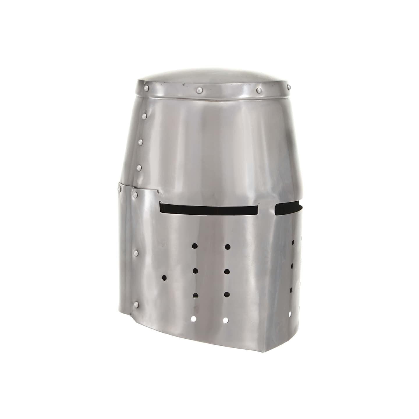 Casque de chevalier médiéval antique pour GN Argenté Acier