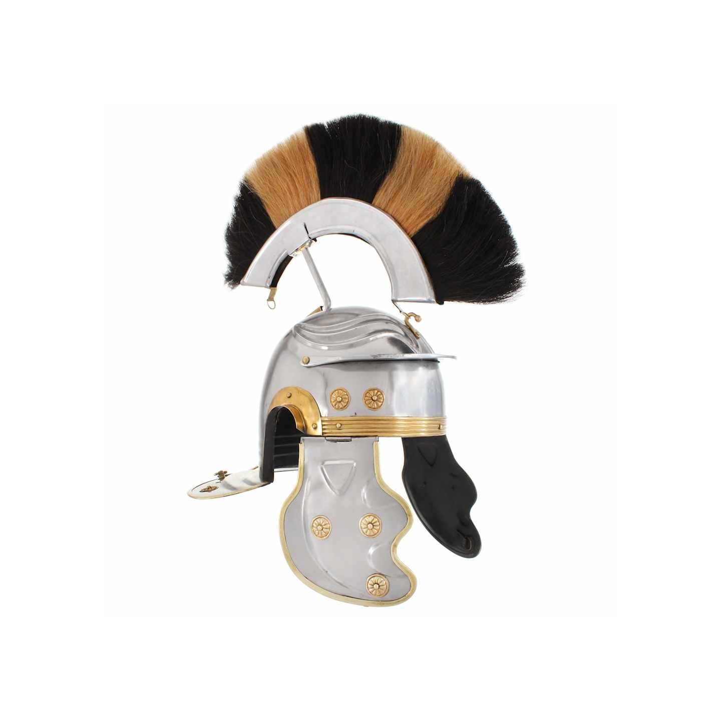 Casque de soldat romain antique pour GN Argenté Acier