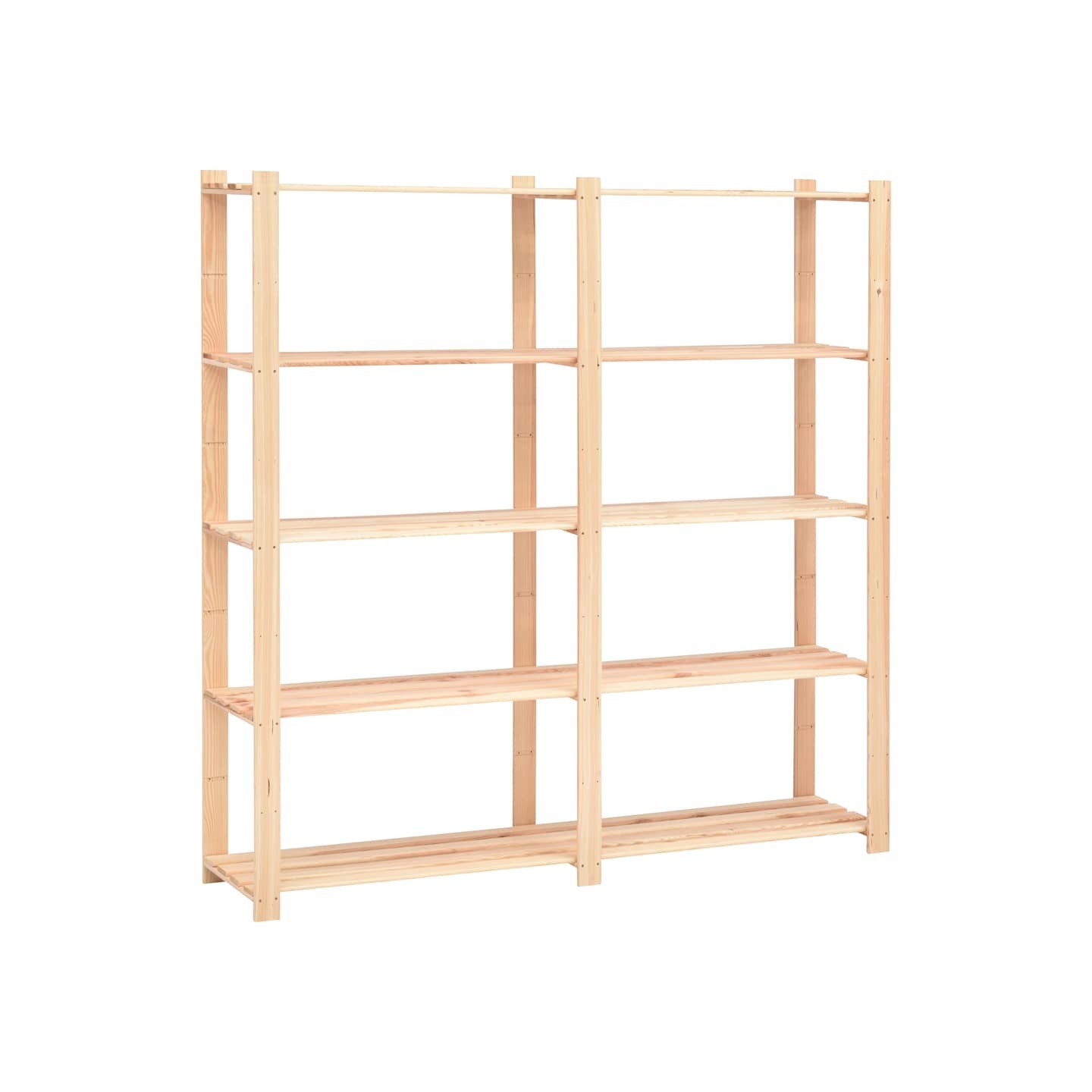 Étagère de stockage 5 niveaux 170x38x170 cm Pin solide 500 kg