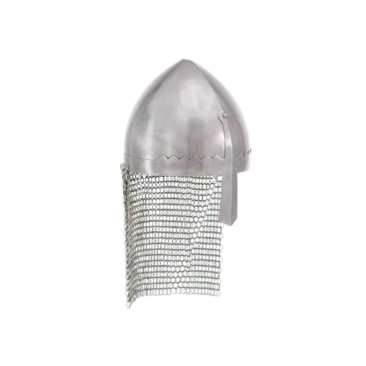 Casque de chevalier antique pour GN Argenté Acier