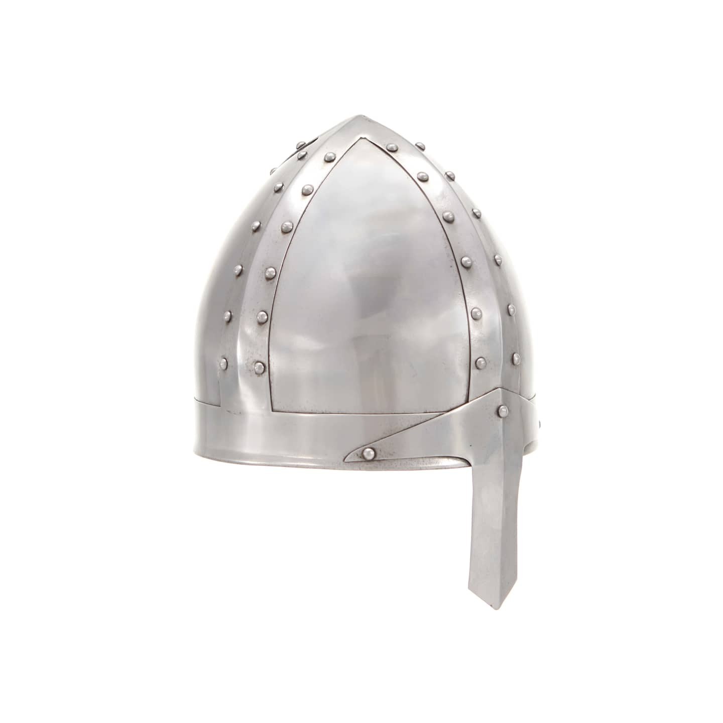 Casque de chevalier médiéval antique pour GN Argenté Acier