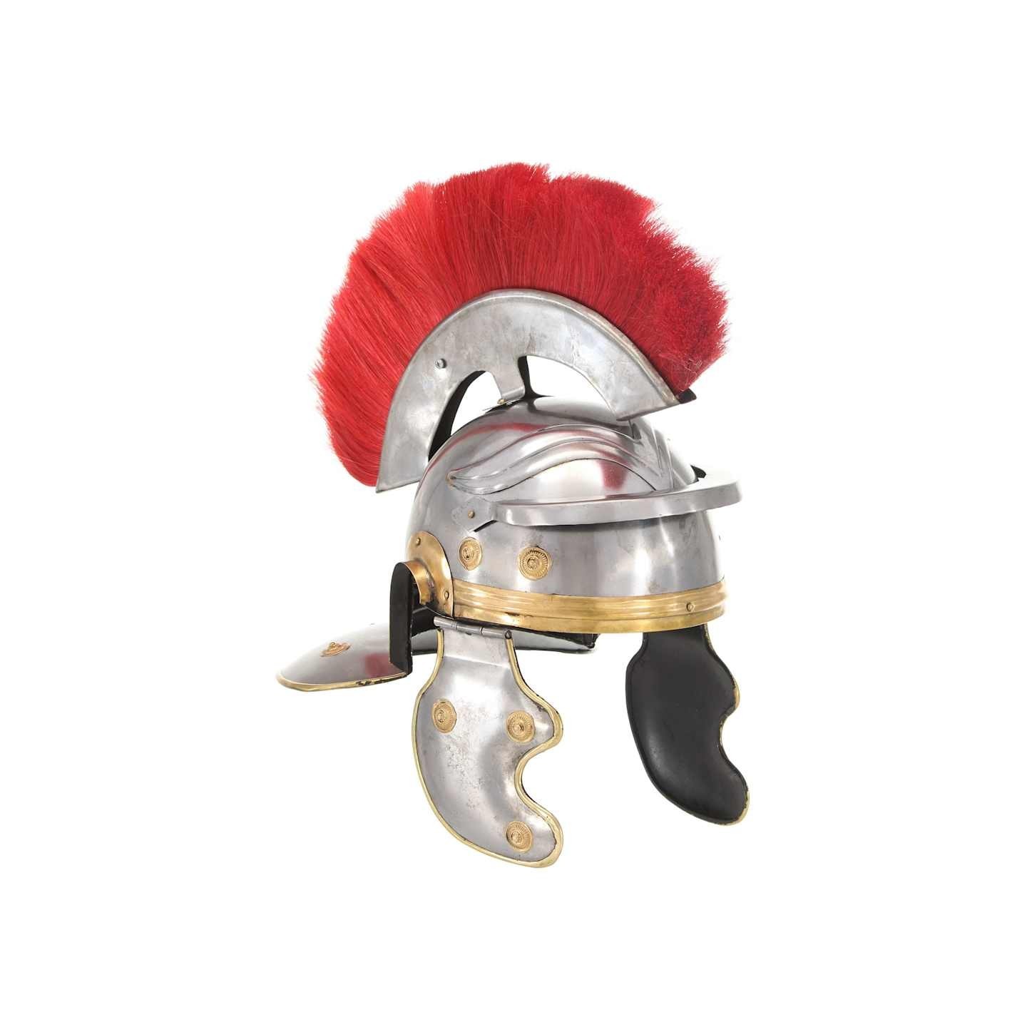 Casque de soldat romain antique pour GN Argenté Acier