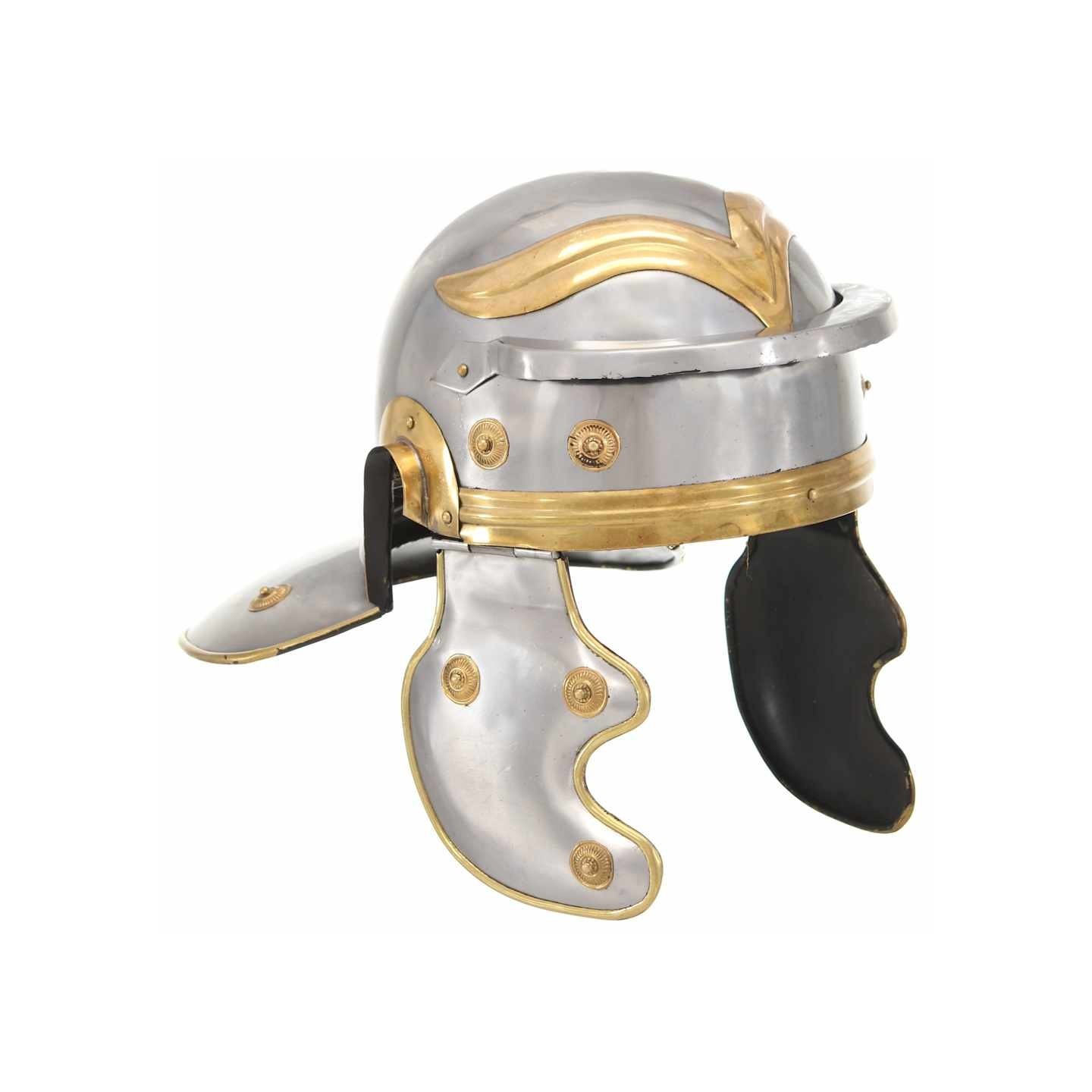 Casque de soldat romain antique pour GN Argenté Acier