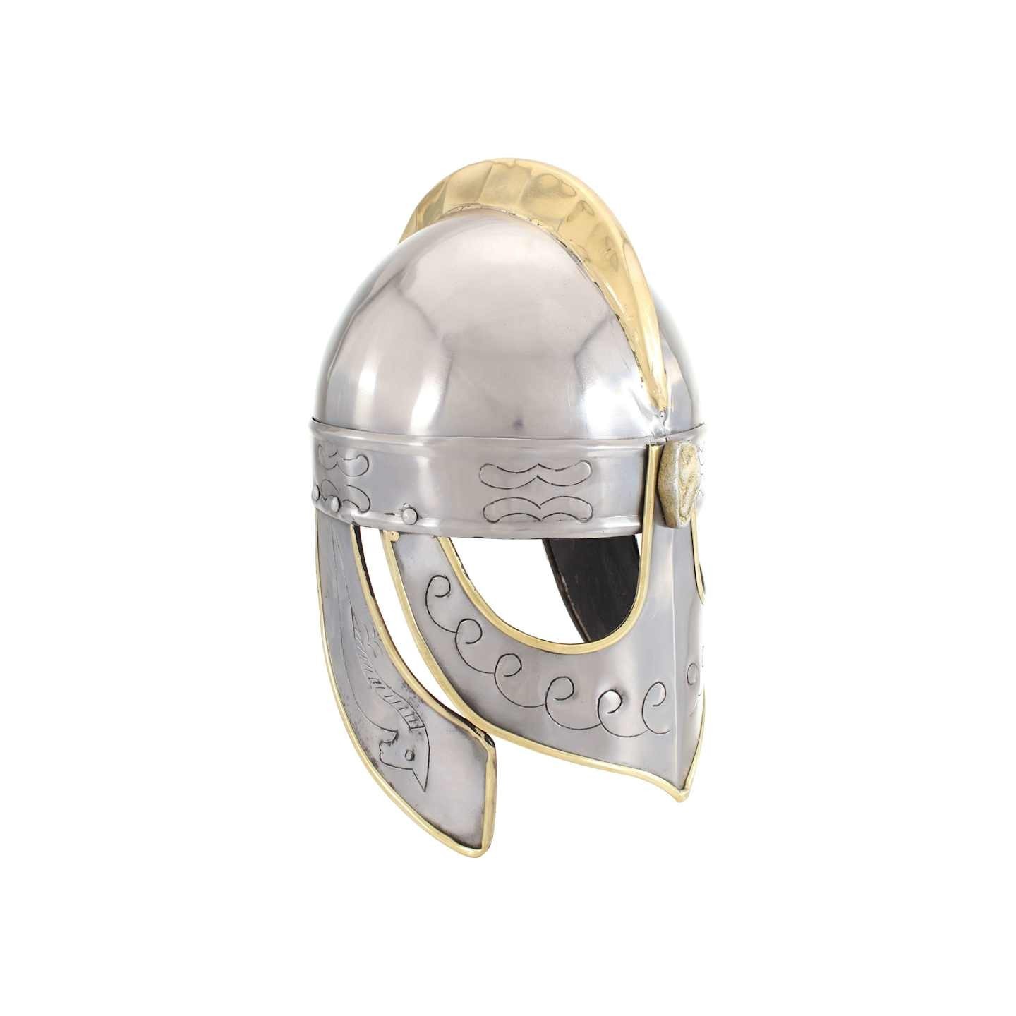 Casque de réplique antique Beowulf pour GN Argenté Acier