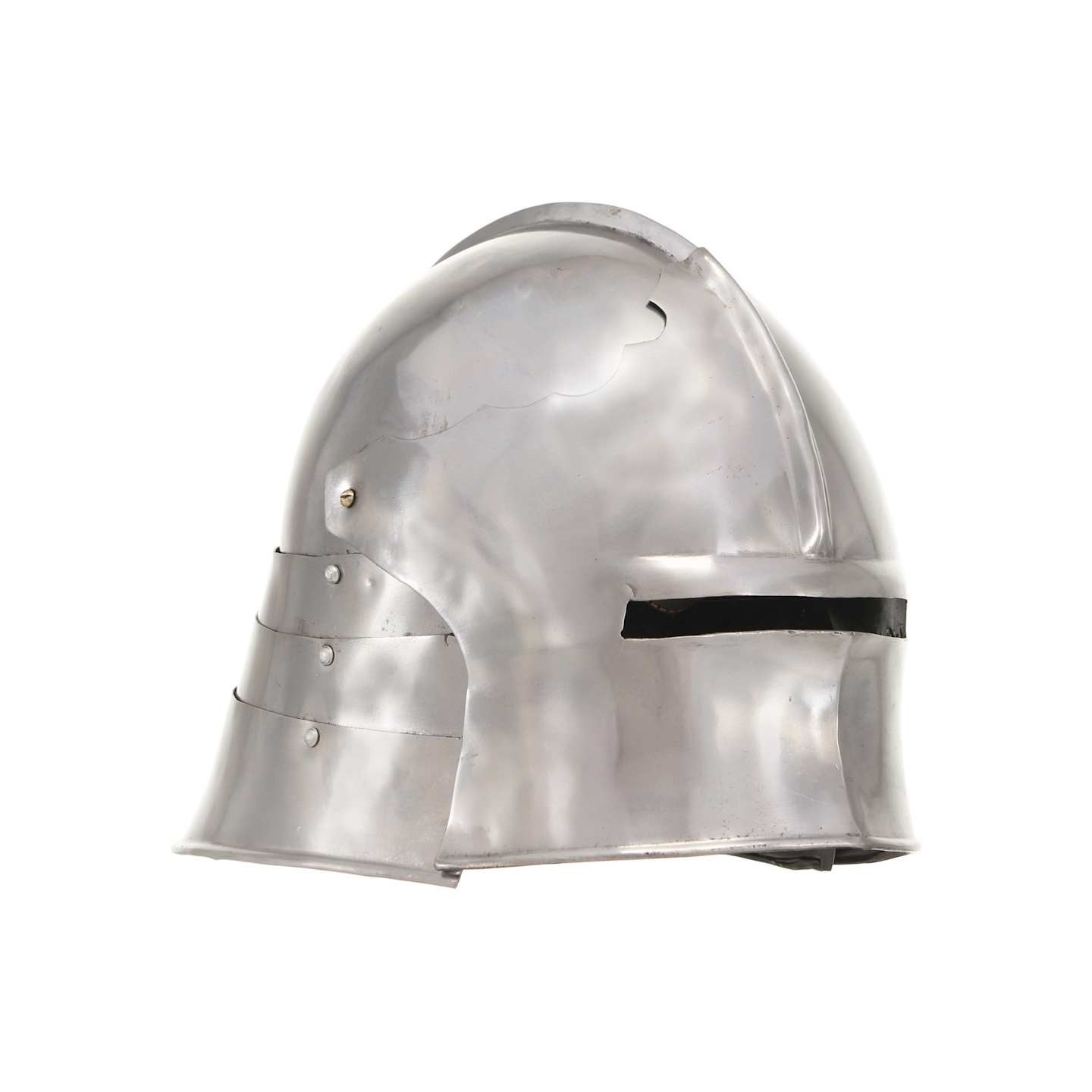 Casque de chevalier médiéval antique pour GN Argenté Acier