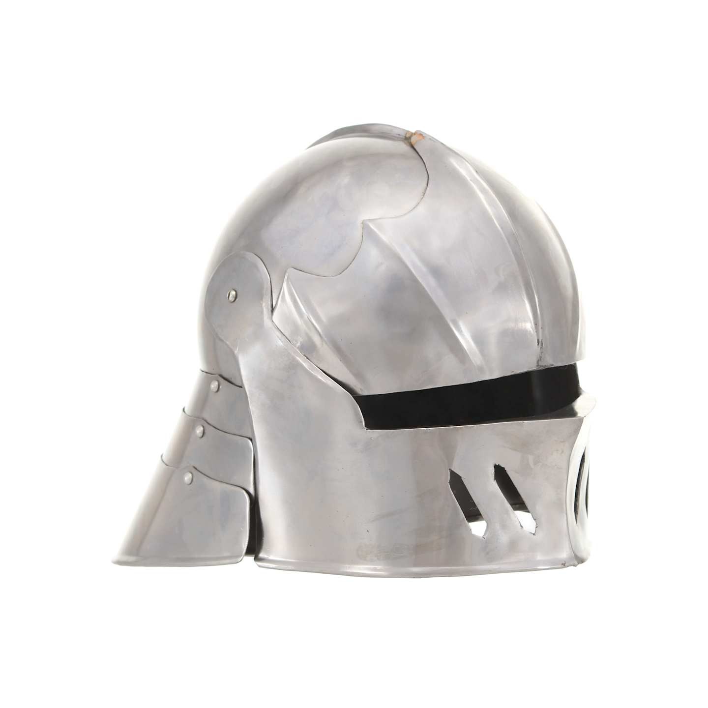 Casque de chevalier médiéval antique pour GN Argenté Acier