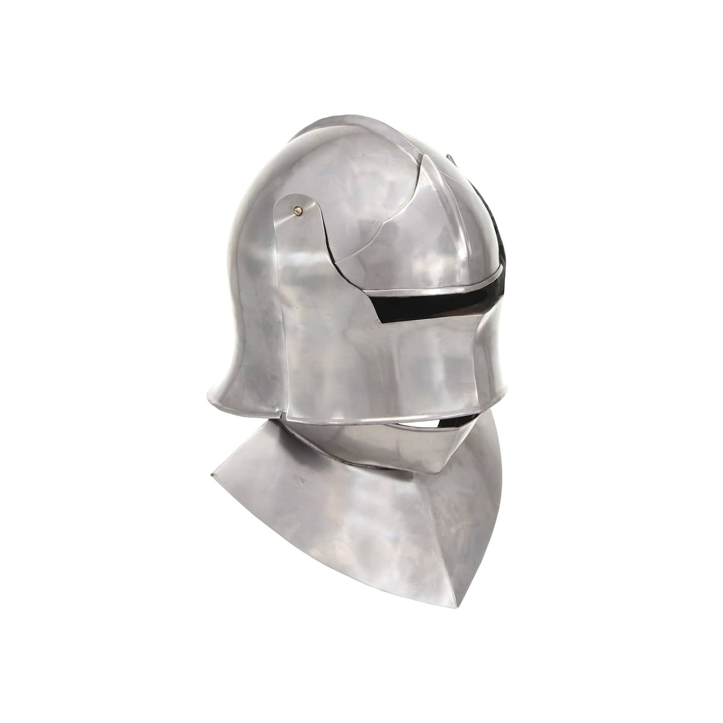 Casque de chevalier médiéval antique pour GN Argenté Acier