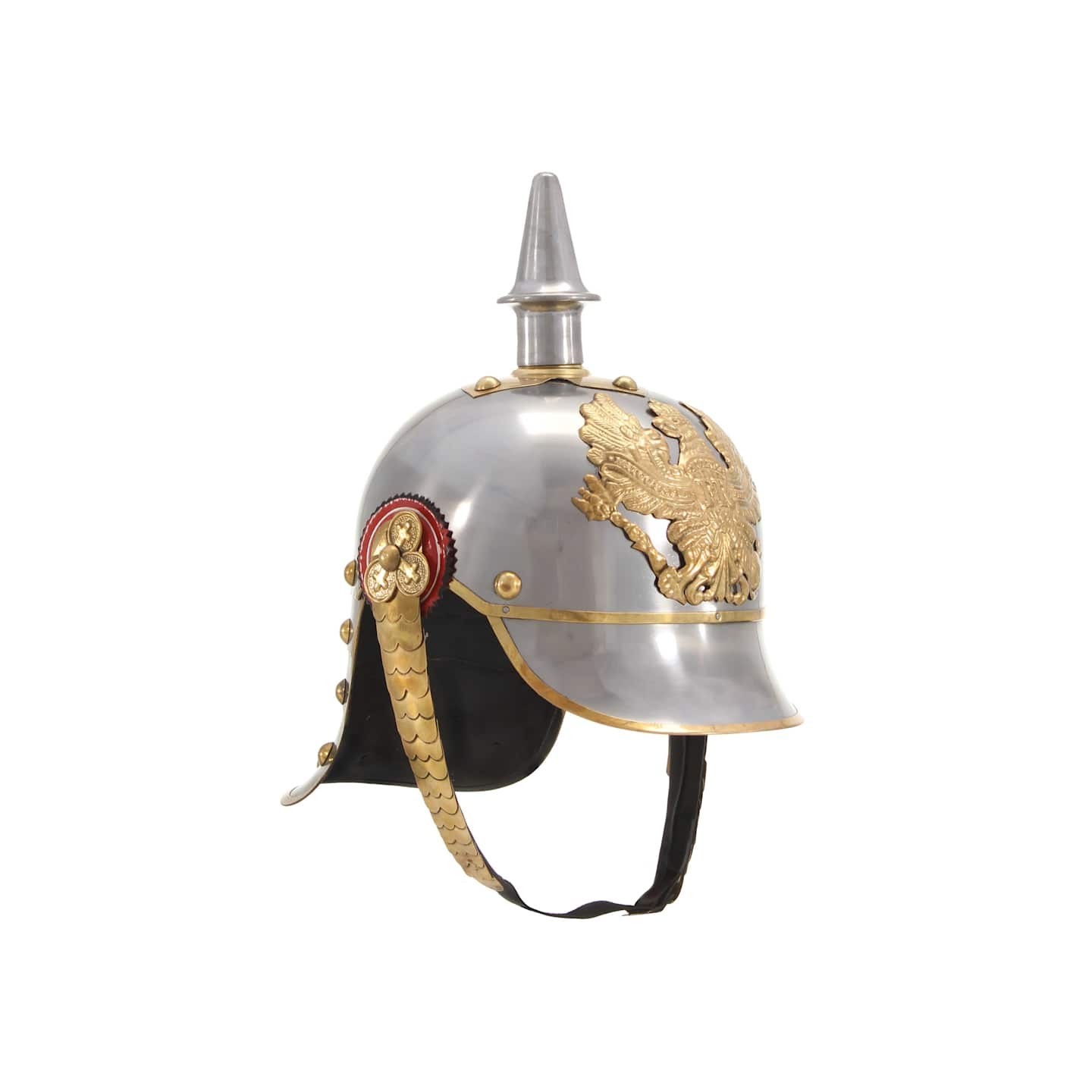 Casque prussien allemand antique pour GN Argenté Acier