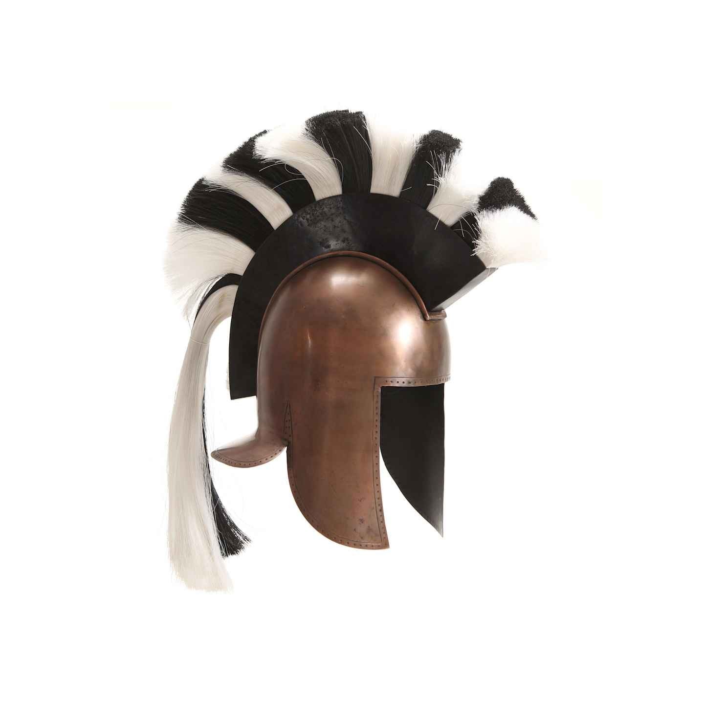 Casque de guerrier grec antique pour GN Cuivre Acier