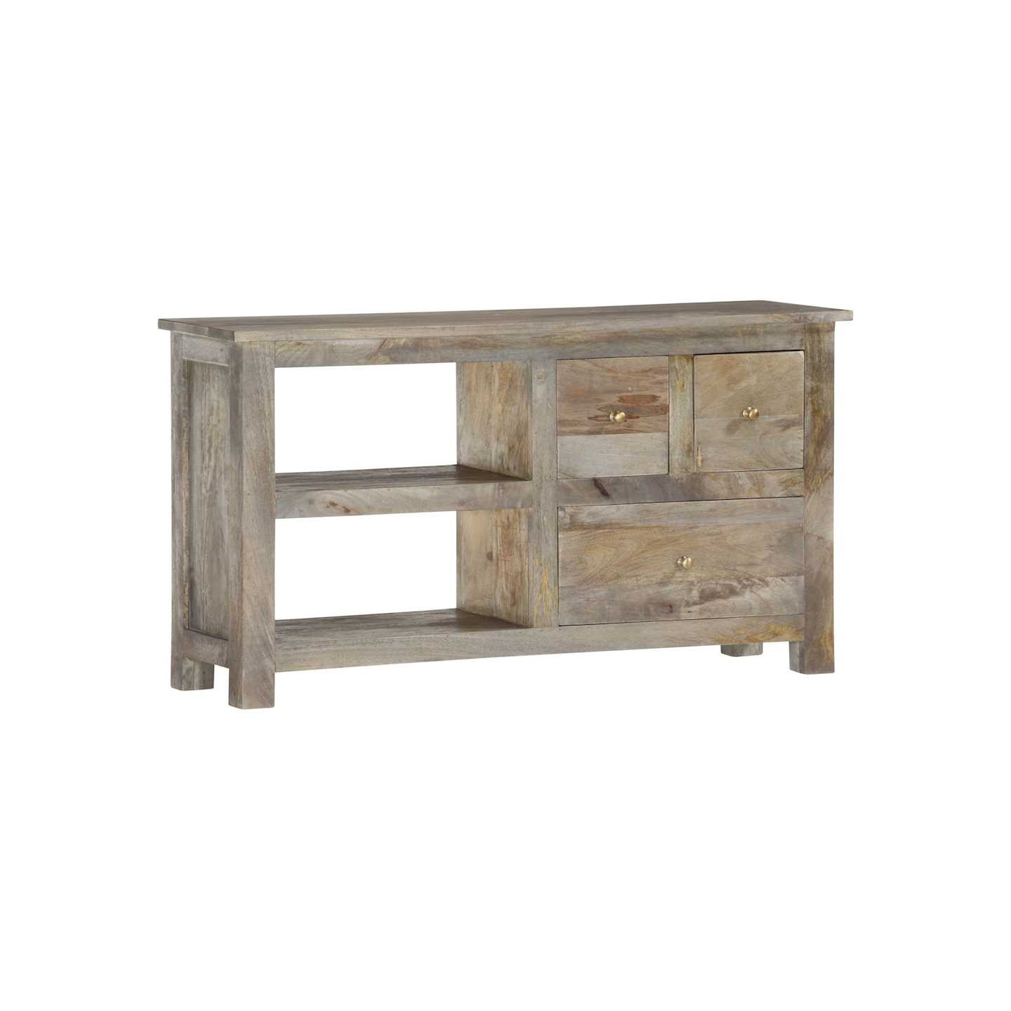 Meuble TV 100x30x55 cm Bois de manguier massif