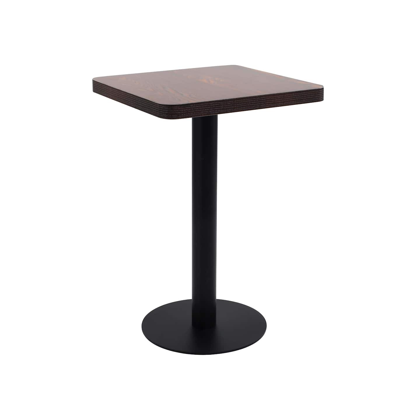 Table de bistro Marron foncé 50x50 cm MDF