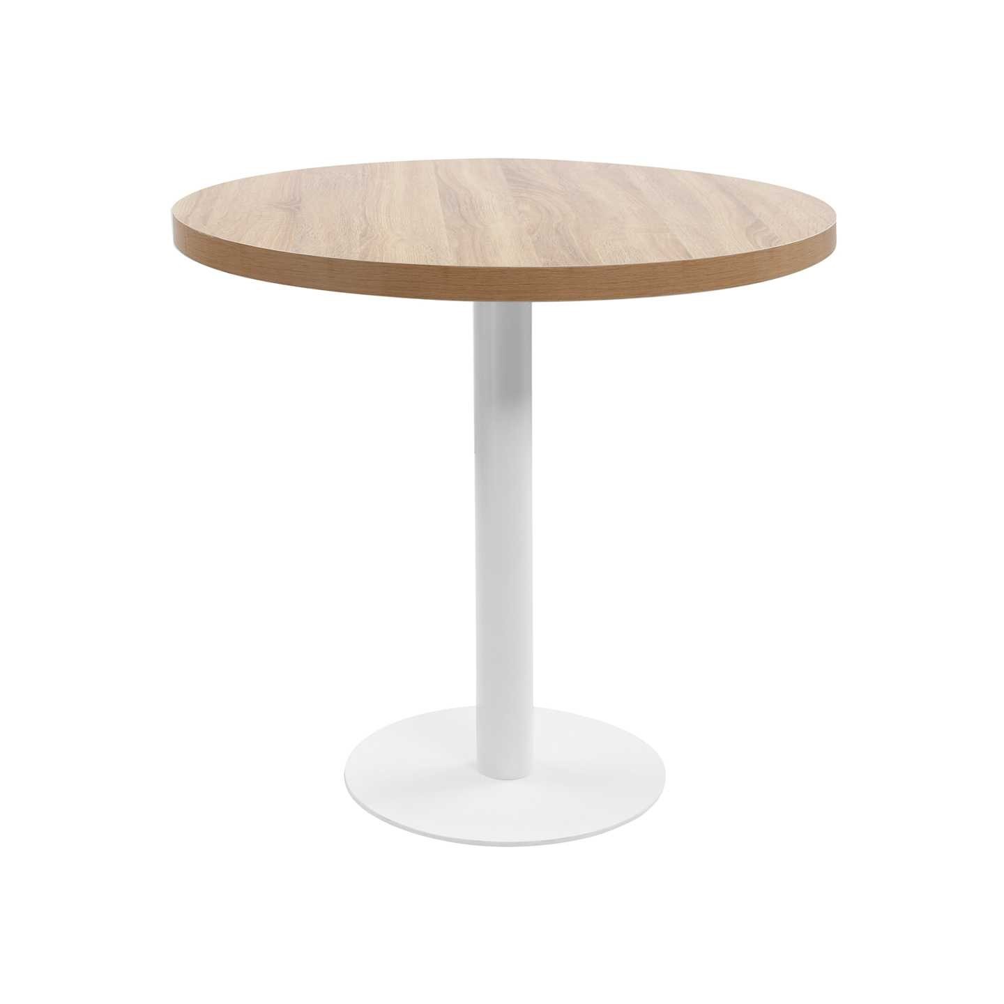 Table de bistro marron clair 80 cm MDF