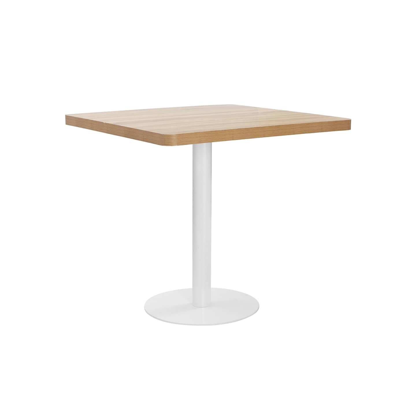 Table de bistro marron clair 80x80 cm MDF