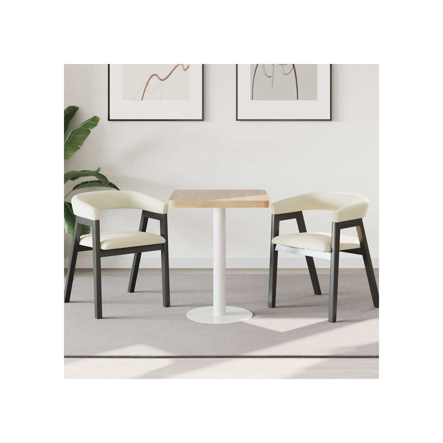 Table de bistro Marron clair 60x60 cm MDF