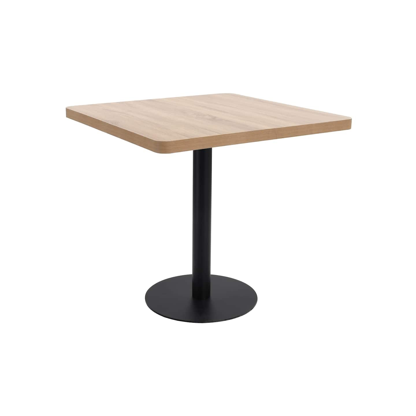 Table de bistro marron clair 80x80 cm MDF