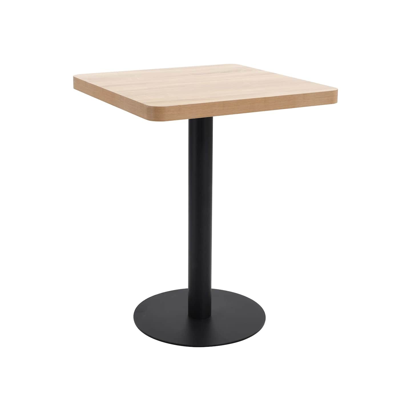 Table de bistro marron clair 60x60 cm MDF