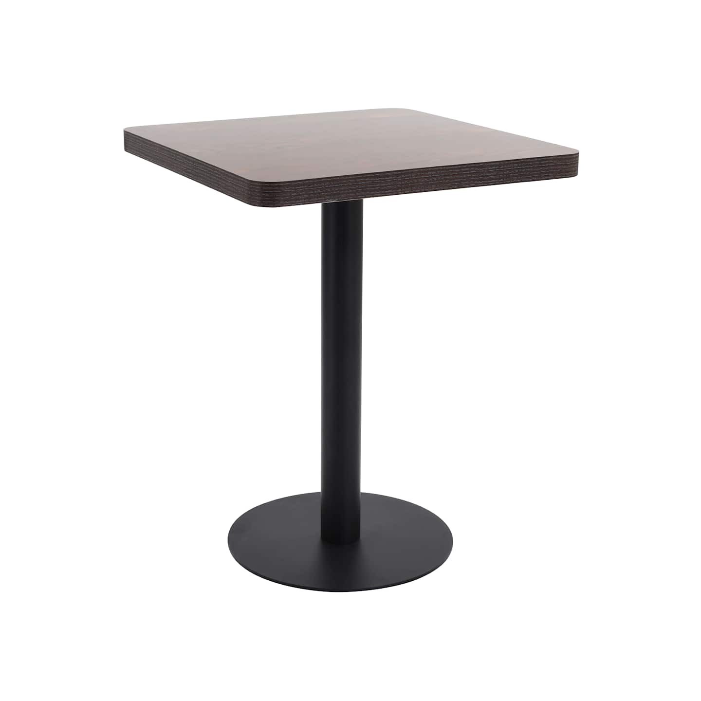 Table de bistro Marron foncé 60x60 cm MDF