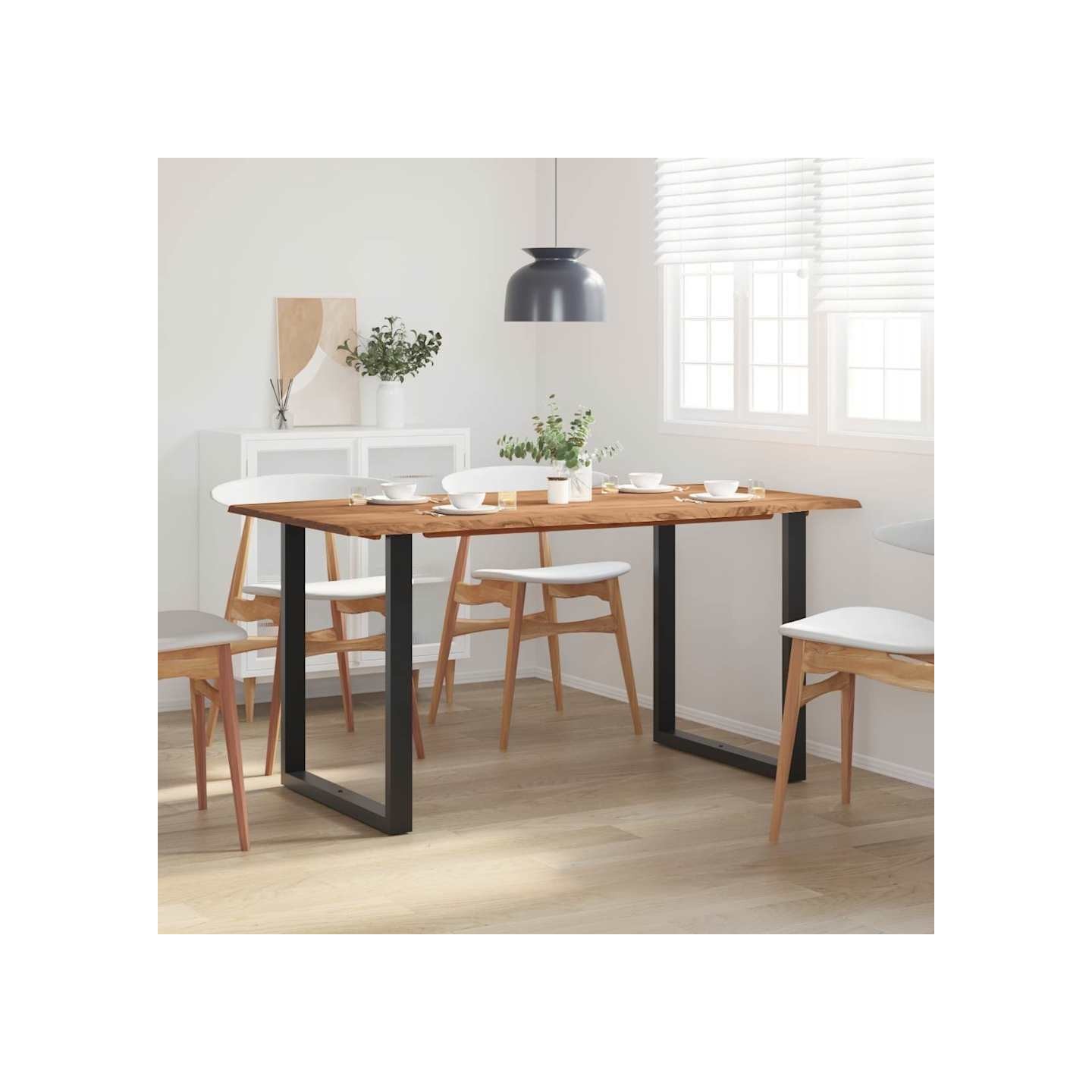 Table de salle à manger 154x80x76 cm Bois d'acacia solide