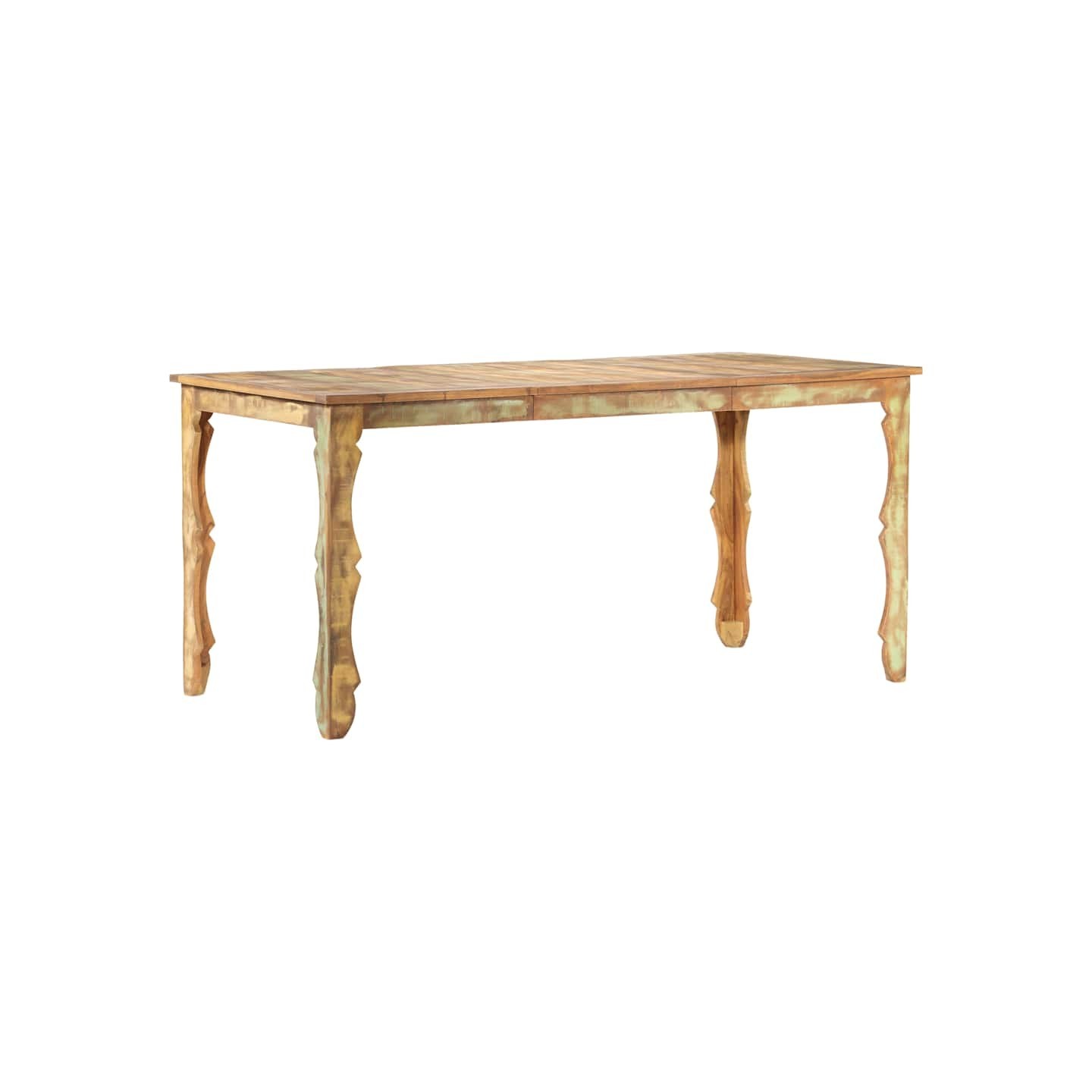 Table de salle à manger 160x80x76cm Bois de récupération massif