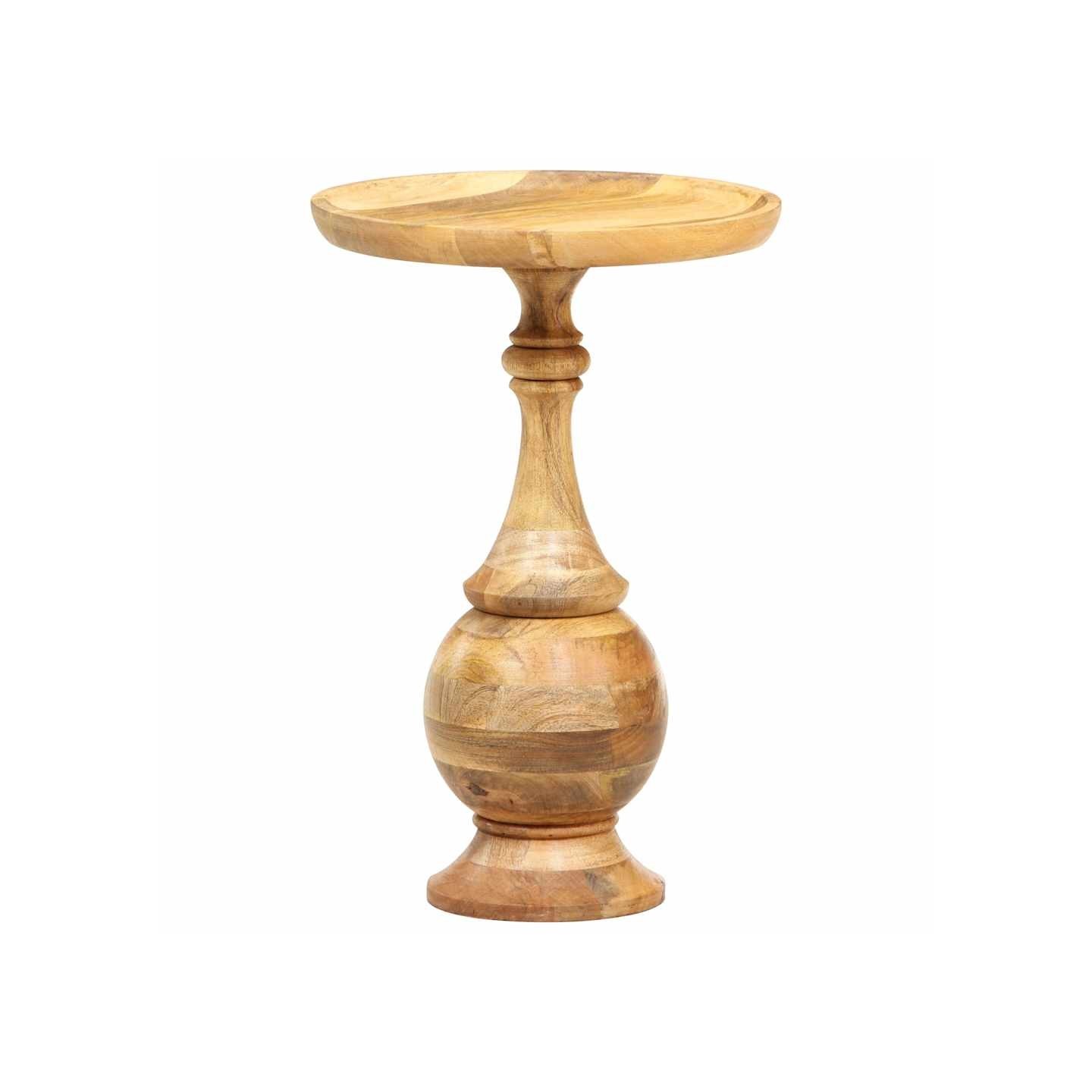 Table d'appoint ronde 43x43x66 cm Bois de manguier massif