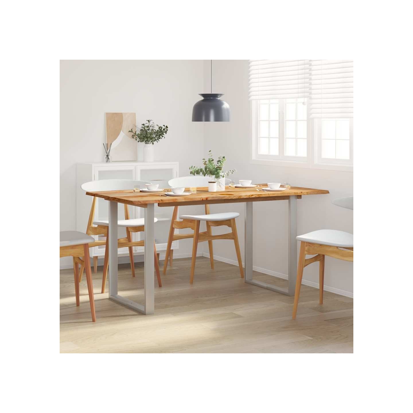 Table de salle à manger 154x80x76 cm Bois d'acacia solide