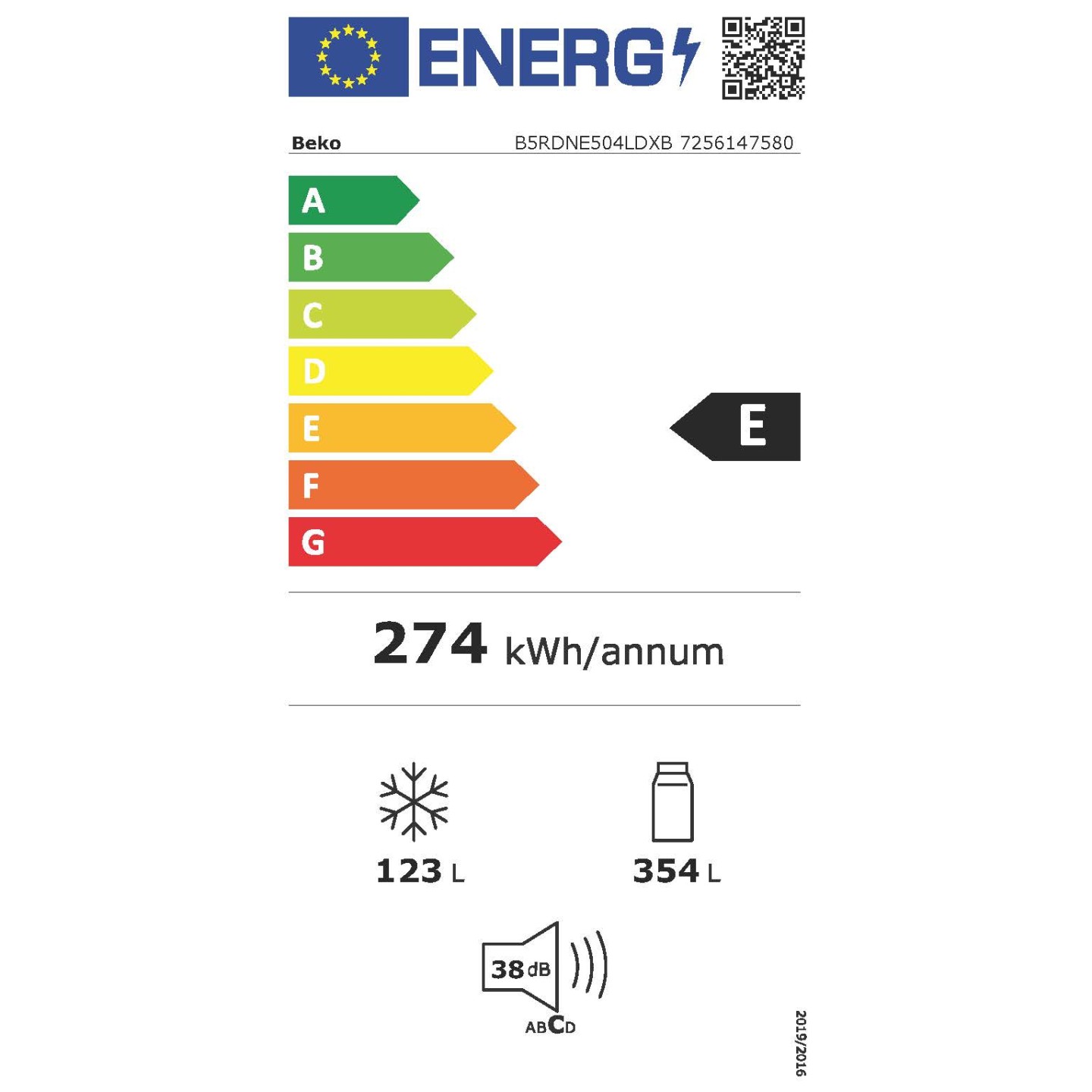 Réfrigérateur 2 portes Beko B5RDNE504LDXB 477 L NeoFrost | Nimestore