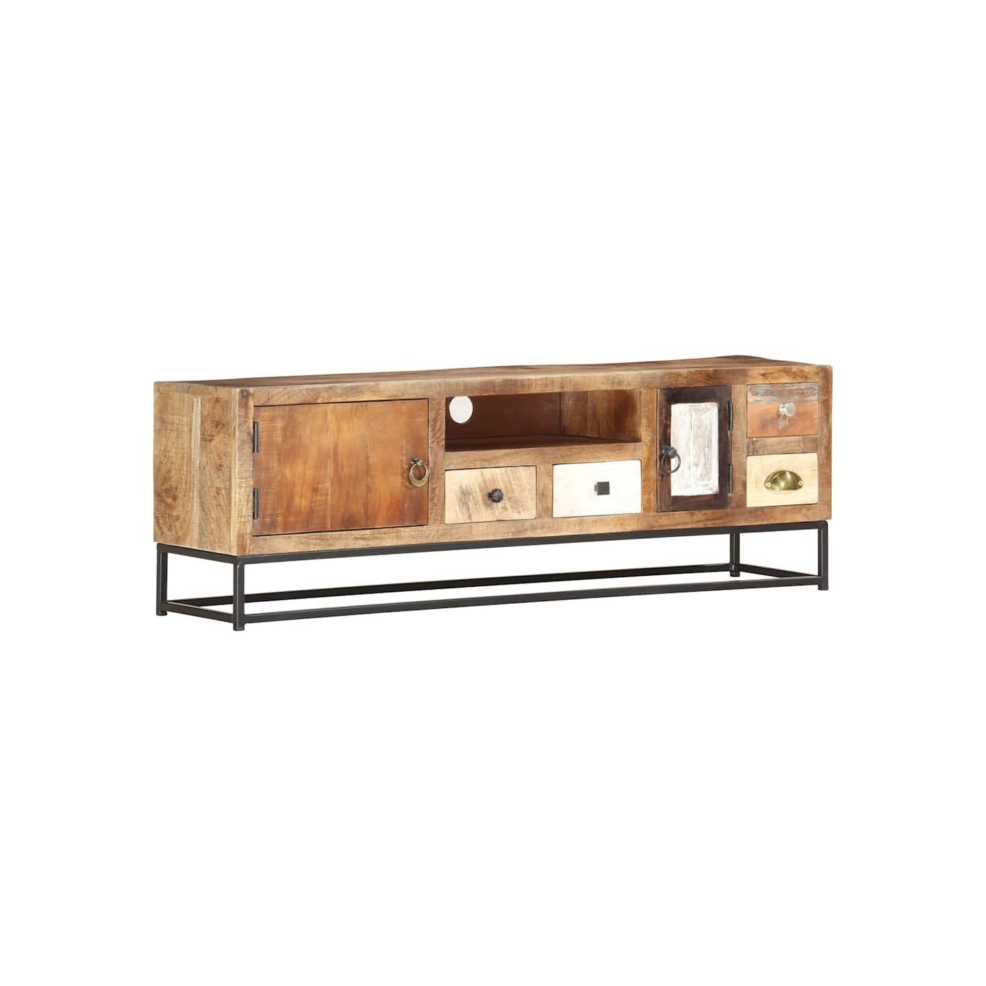 Meuble TV 120 x 30 x 40 cm Bois de récupération massif
