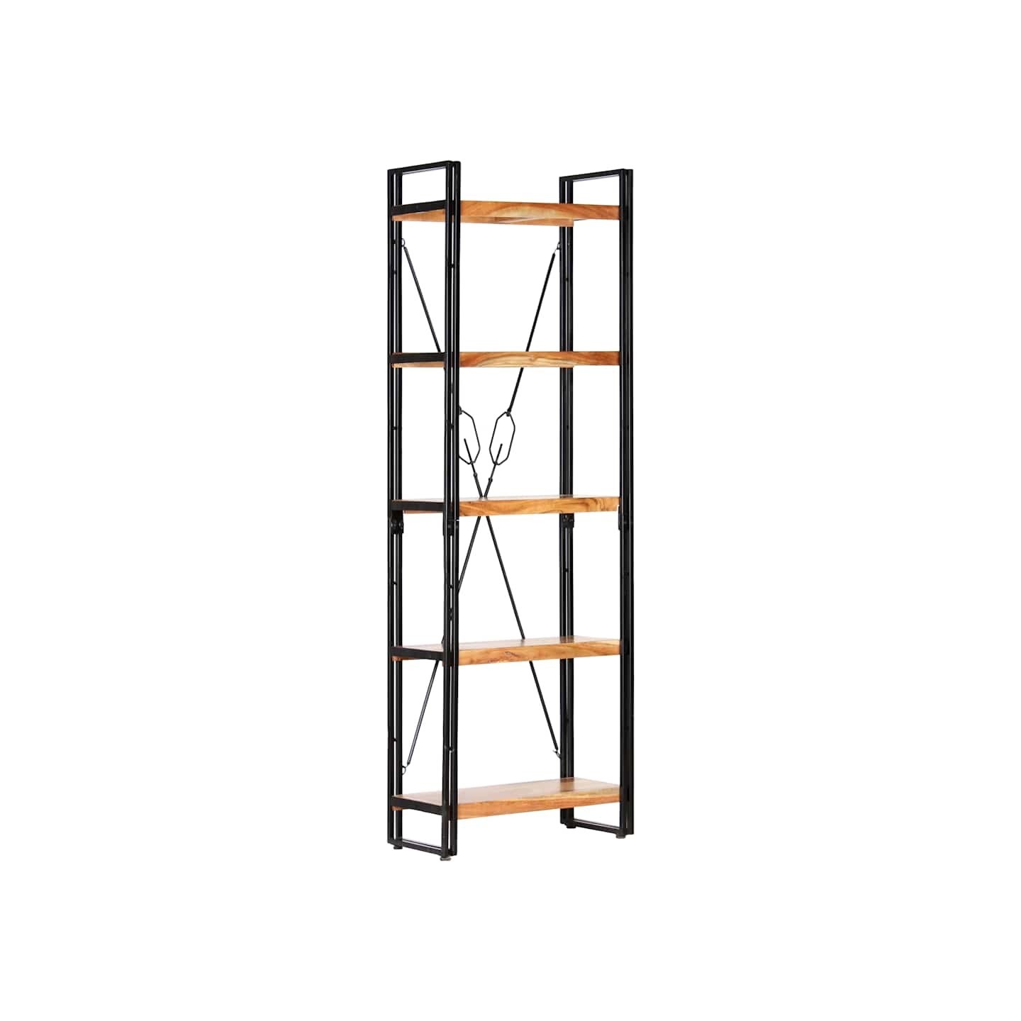 Bibliothèque à 5 niveaux 60x30x180 cm Bois d'acacia solide