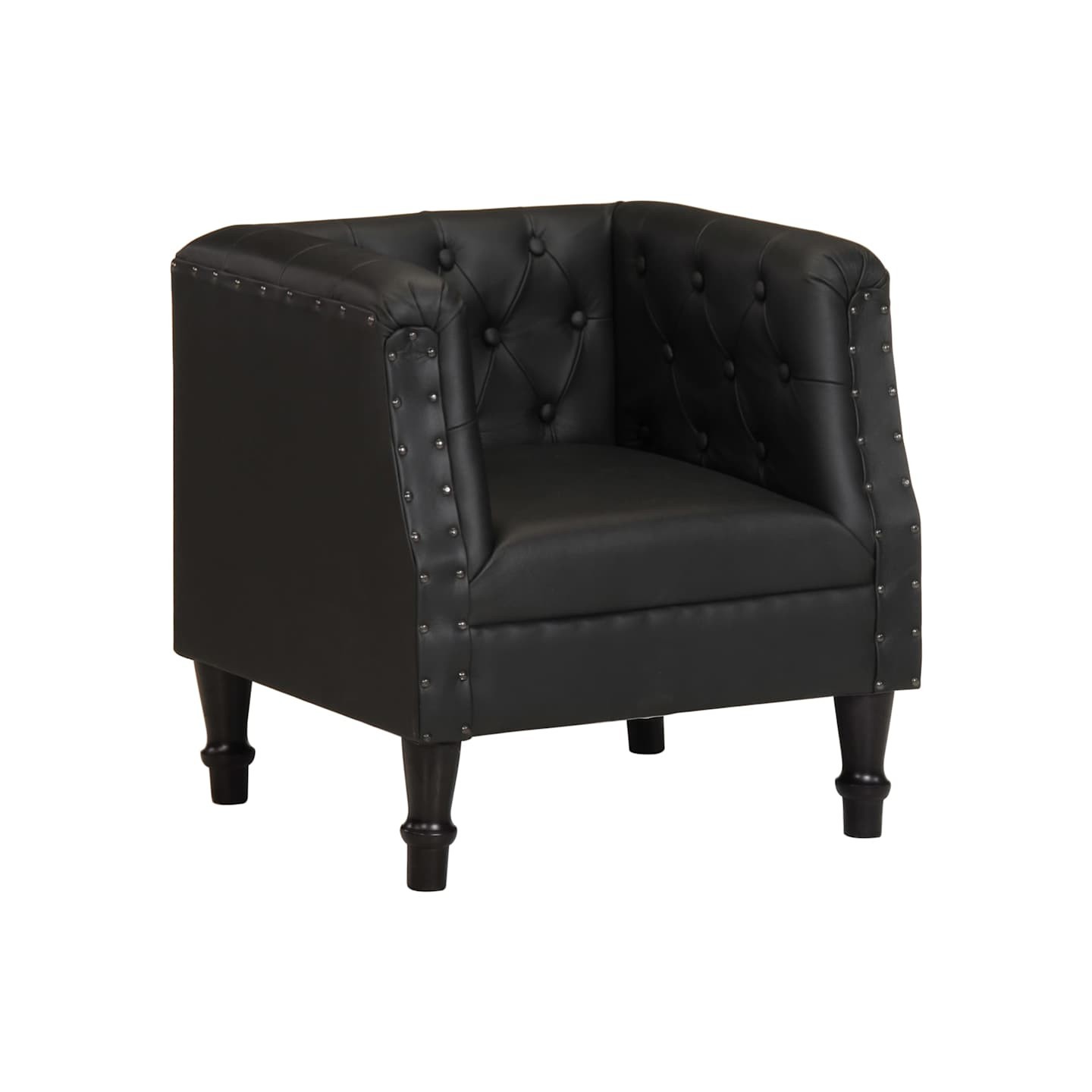 Fauteuil Noir Cuir véritable