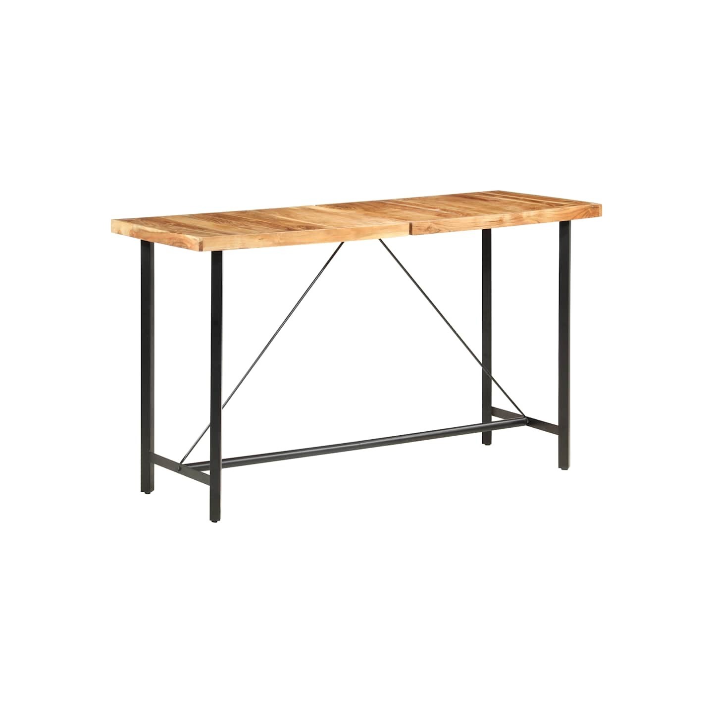 Table de bar 180x70x107 cm bois d'acacia massif