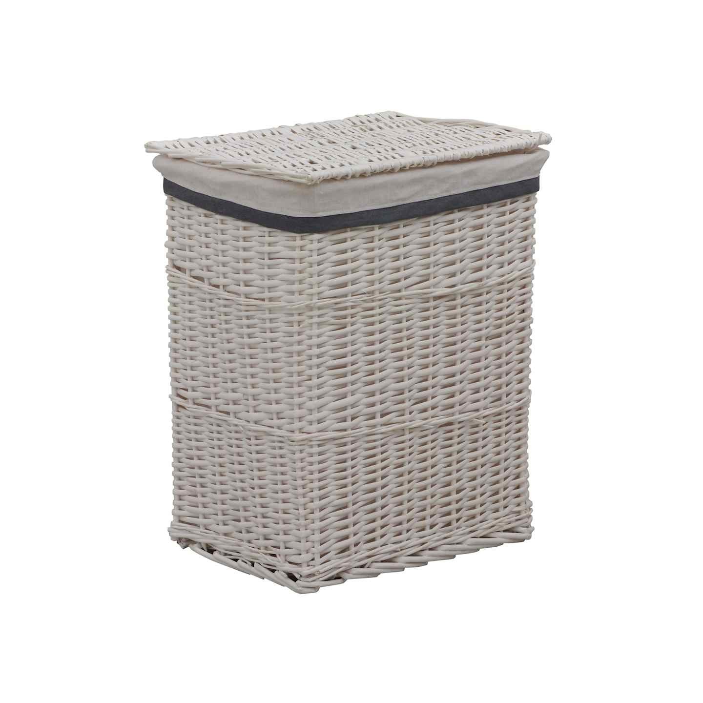 Panier à linge Blanc Saule
